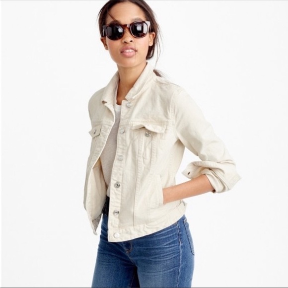 J.Crew Denim Jacket In Ecru Wash - Picture 5 of 9